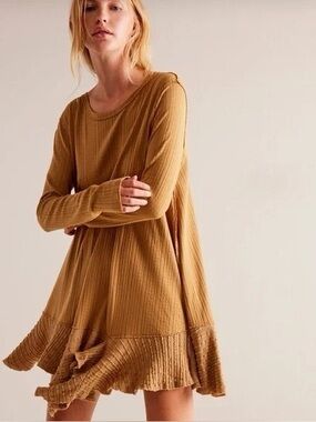 WE THE FREE TATE POINTELLE TUNIC TOPAZ WOMEN’S SMALL